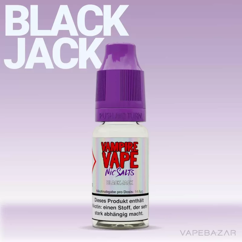 Vampire Vape Nic Salts – Black Jack - Image 2
