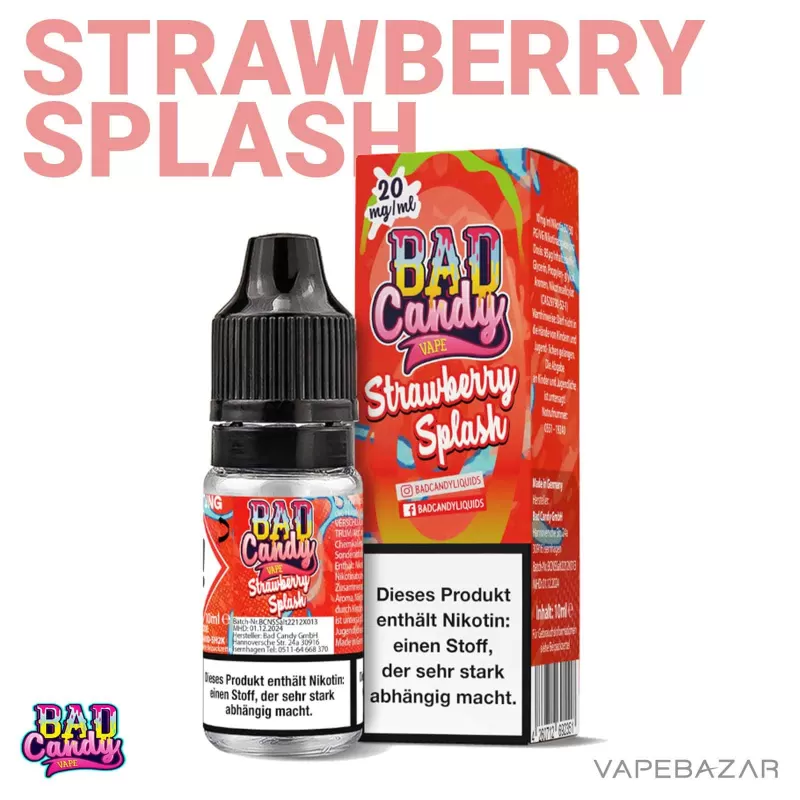 Bad Candy Liquid – Strawberry Splash - Image 2