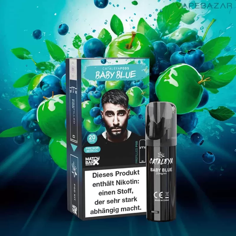 Cataleya by Samra Prefilled Pod – BABY BLUE - Glycerin / Nikotinsalz / Propylenglykol / Aromastoffe / Nikotin / Cataleya by Samra / 20mg/ml