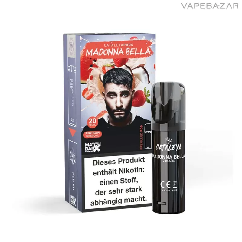 Cataleya by Samra Prefilled Pod – MADONNA BELLA - Nikotinsalz / Propylenglykol / Aromastoffe / Nikotin / Glycerin / Cataleya by Samra / 20mg/ml / Kokosnuss / Erdbeere / Wassermelone - Image 2