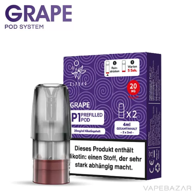 Elf Bar Mate 500 – Grape – Prefilled Liquid Pod – 2er Pack - 500 mAh - Image 2