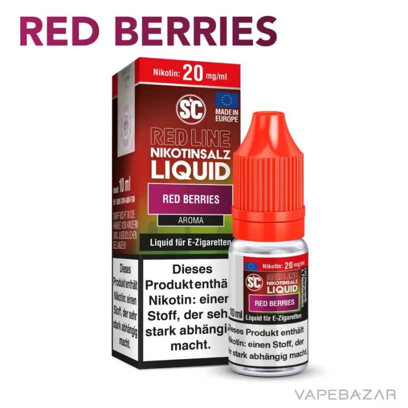 SC Red Line Nikotinsalz Liquid – Red Berries - Image 2