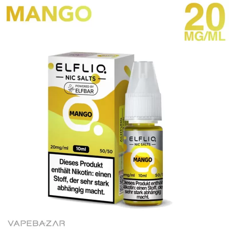 Elfliq Nikotinsalz Liquid 10ml – Mango 20mg/ml Nikotin - Image 2