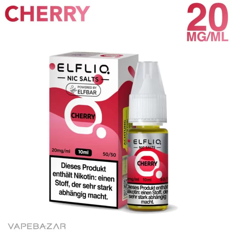 Elfliq Nikotinsalz Liquid 10ml – Cherry 20mg/ml Nikotin - Image 2