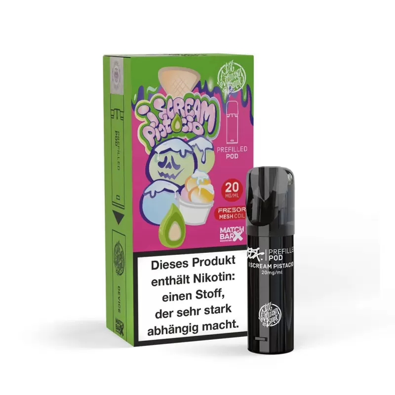 187 Pod – I Scream Pistacio - 187 Pod - by 187 Strassebande / Glycerin / Nikotinsalz / Cooling Agent / Propylenglykol / Aromastoffe