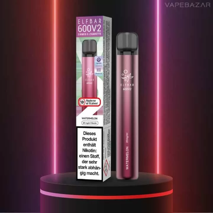 Elf Bar 600 V2 – Watermelon - Elf Bar / 360 mAh / 20mg/ml / ca. 600