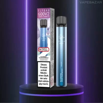 Elf Bar 600 V2 – Blueberry Sour Raspberry - Elf Bar / 360 mAh / 20mg/ml / ca. 600