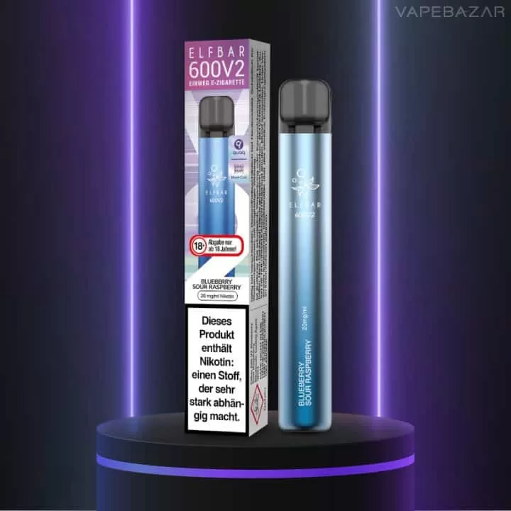 Elf Bar 600 V2 – Blueberry Sour Raspberry - Elf Bar / 360 mAh / 20mg/ml / ca. 600