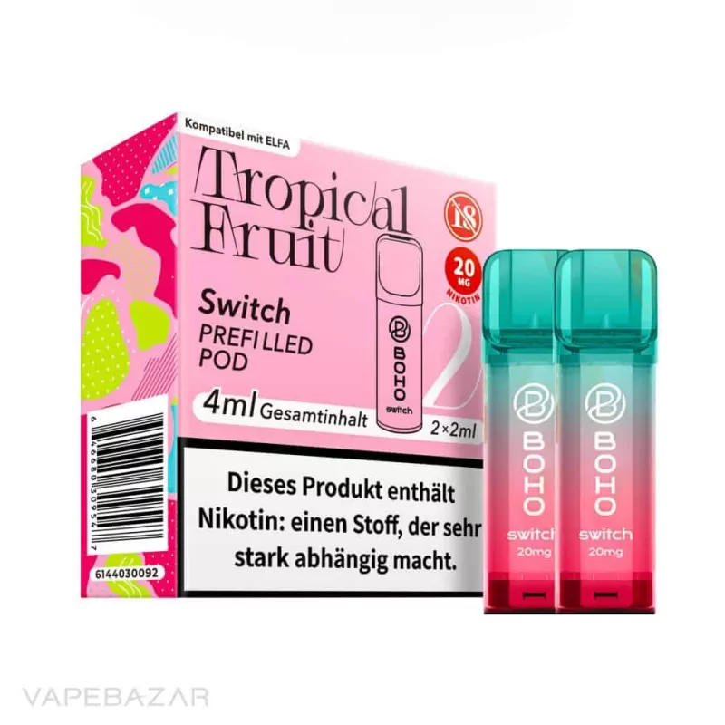 BOHO Switch Pod – Tropical Fruit – 2er Pack - Boho / Mango / Ananas / Orange / 20mg/ml / Ja - Image 3