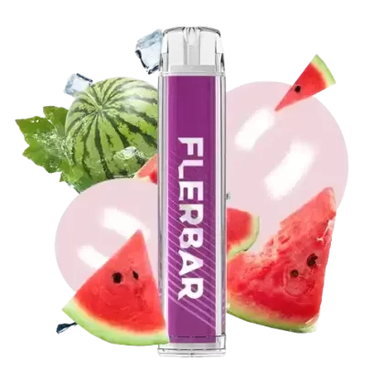Flerbar – Chewy Watermelon - Flerbar / Wassermelone / Bubblegum / 550 mAh / pflanzliches Glycerin / Aromastoffe / Nikotin / 1-Ethylpiperidin-3-ol / Propylenglykol / Nikotin-Benzoat / 20mg/ml / ca. 600