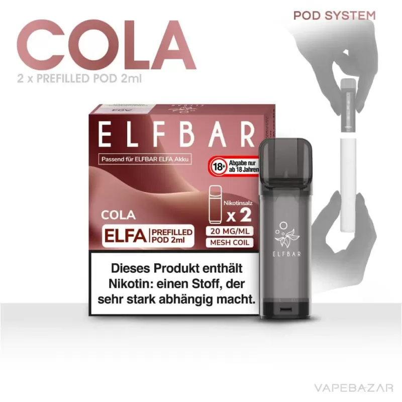 ELFBAR ELFA Pods Cola 20mg – 2er Pack - Elf Bar - Image 2