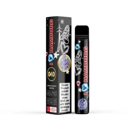 187 Strassenbande – #04066 I Love Hamburg - Beeren Mix / Himbeere / 187 Strassenbande / 20mg/ml / 500 mAh / Propylenglykol / Aromastoffe / Glycerin / Nikotin / ca. 600