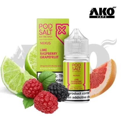 سالت رزبری گریپ فروت لیمو پاد سالت Pod Salt Lime Raspberry Grapefruit Nexuse
