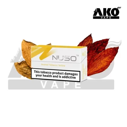 سیگار زرد (تنباکو ویرجینیا، بارلی و اورینتال) نوسو Nuso Heated Tobacco Yellow - Nuso / قیمت ذکر شده مربوط به یک پاکت 20 عددی است