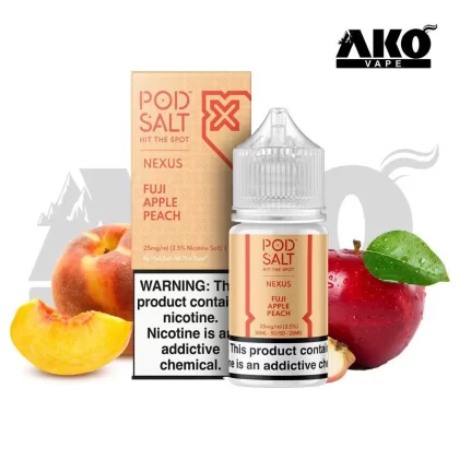 سالت نیکوتین سیب هلو پاد سالت pod salt fuji apple peach Nexuse