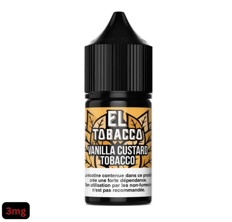El Tobacco – Vanilla Custard Tobacco E-liquide 30ml - Image 3