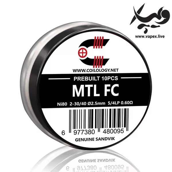 سیم ویپ کویلولوژی MTL FC Coilology MTL Fused Clapton Prebuilt Coils