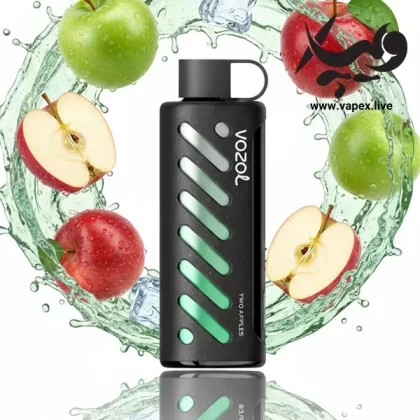 ویپ یکبار مصرف وزول گیر شیشا ۲۵۰۰۰ پاف دو سیب Vozol Gear Shisha 25000 Puff Two Apple