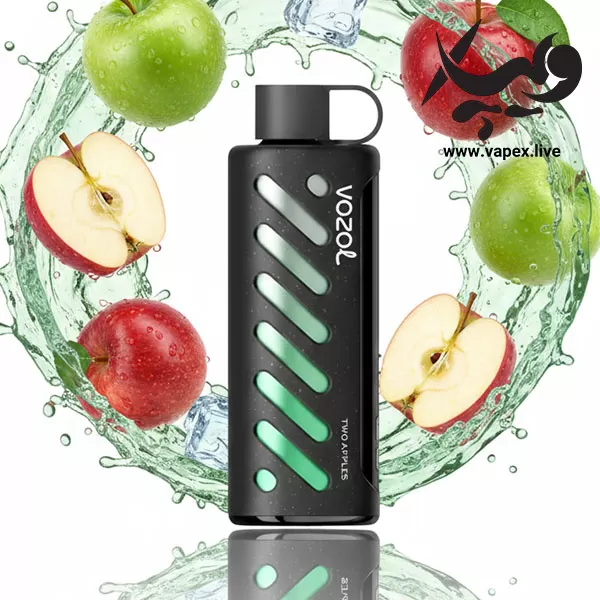 ویپ یکبار مصرف وزول گیر شیشا ۲۵۰۰۰ پاف دو سیب Vozol Gear Shisha 25000 Puff Two Apple