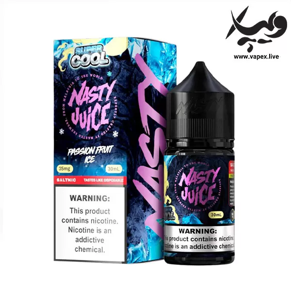 سالت پشن فروت یخ سوپرکول نستی Nasty Supercool Passion Fruit ICE