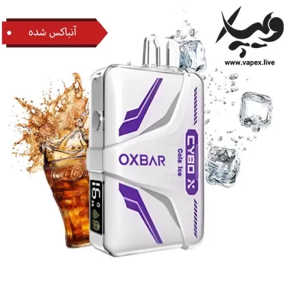 پاد یکبار مصرف اکسبار سایبو ایکس کولا آیس ۲۰۰۰۰ پاف آنباکس شده OXBAR Cybo X Cola Ice 20000 Puffs Unboxed - اوکسبار OXBAR / 20000 Puffs