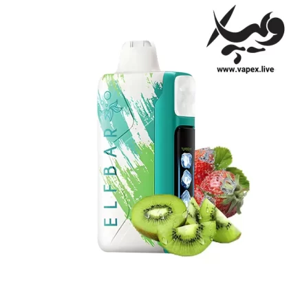 پاد یکبار مصرف الف بار آیس کینگ ۳۰۰۰۰ پاف توت فرنگی کیوی یخ ELF BAR Ice King 30000 Puffs Strawberry Kiwi Ice