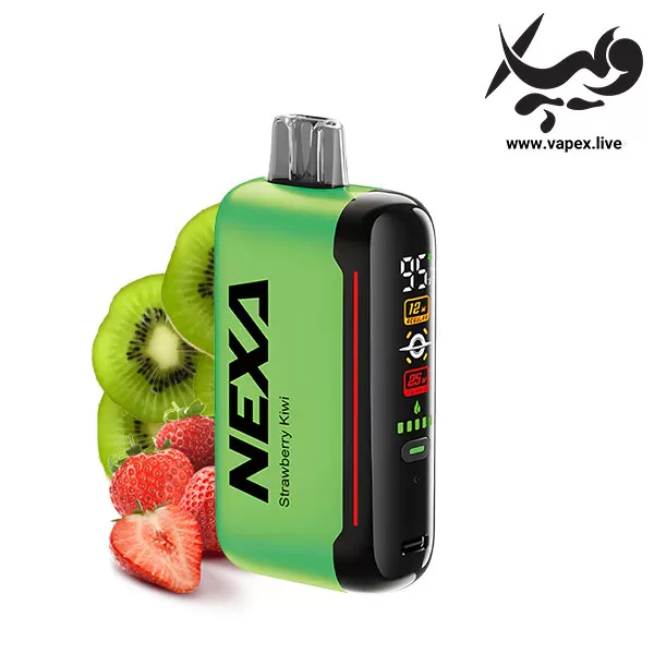 پاد یکبار مصرف نکسابار نکسا ۲۰۰۰۰ پاف توت فرنگی کیوی Nexa Bar Nexa 20000 Puffs Strawberry Kiwi
