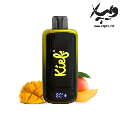 پاد یکبار مصرف کیف اکسترا ۳۰۰۰۰ پاف انبه Kief 30K Mango - اکسترا Xtra / Puffs 30000 / ۲۰ میلی گرم / انبه / دارد / دارد / type-c