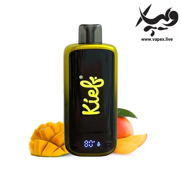 پاد یکبار مصرف کیف اکسترا ۳۰۰۰۰ پاف انبه Kief 30K Mango - اکسترا Xtra / Puffs 30000 / ۲۰ میلی گرم / انبه / دارد / دارد / type-c
