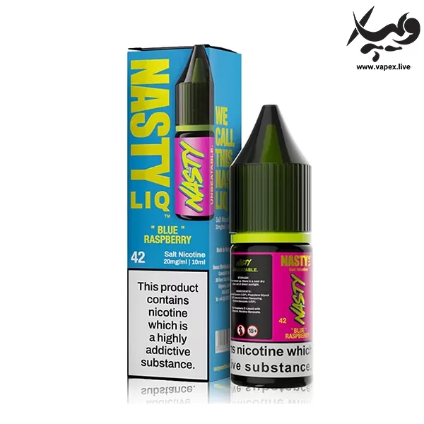 سالت تمشک آبی نستی ۱۰ میل Nasty Blue Raspberry Liq 42 10ML