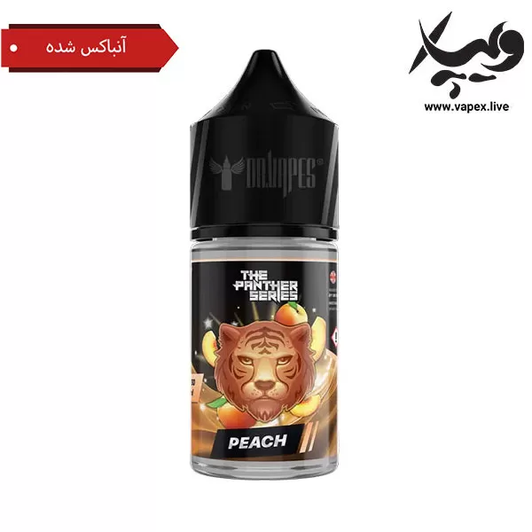 سالت دکتر ویپ هلو Panther Series Peach آنباکس شده - دکتر ویپ Dr Vapes / ۳۰ میلی گرم