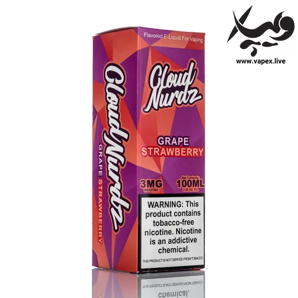 جویس کلود نوردز انگور توت فرنگی Cloud Nurdz Grape Strawberry 100ML - Image 3