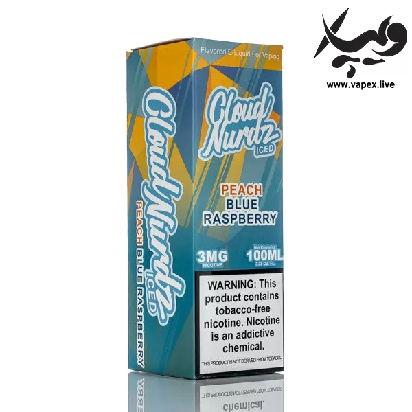 جویس کلود نوردز هلو بلوبری یخ Cloud Nurdz Peach Bluerazz ICED 100ML - Image 3