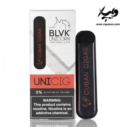 پاد یکبار مصرف بی ال وی کی سیگار کوبایی BLVK Unicig Cuban Cigar - بی ال وی کی BLVK