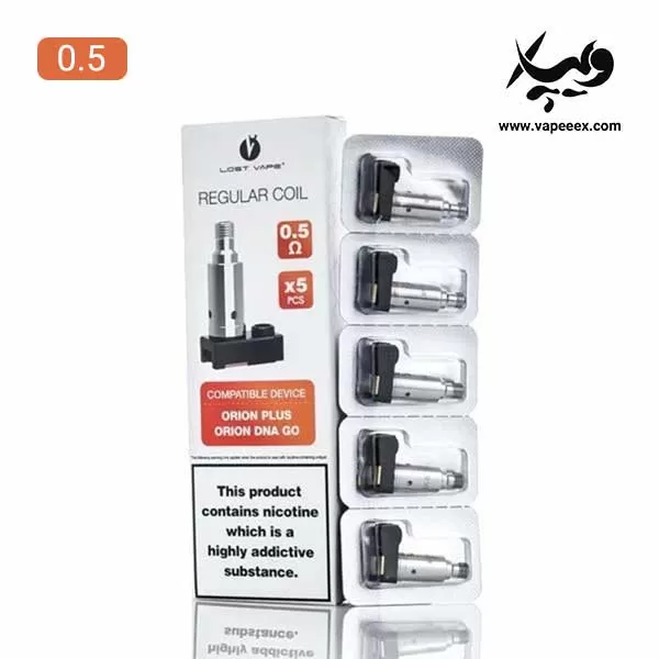 کویل اوریون پلاس ۰.۵ برای سالت نیکوتین Orion Plus 0.5 Coil - لاست ویپ LOST VAPE