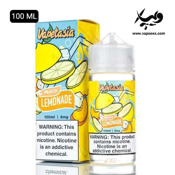 جویس لیموناد هلو ویپتاسیا ۱۰۰ میل Vapetasia Peach Lemonade - ۱۰۰ میل / ویپتاسیا VAPETASIA
