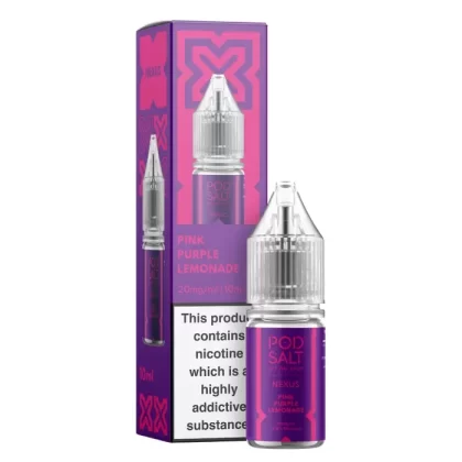 Pink Purple Lemonade – Pod Salt Nicotine Salt E Liquid – 10ml – TPD