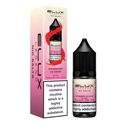 Strawberry Ice Cream Elux Nic Salts e Liquid 10ml – TPD
