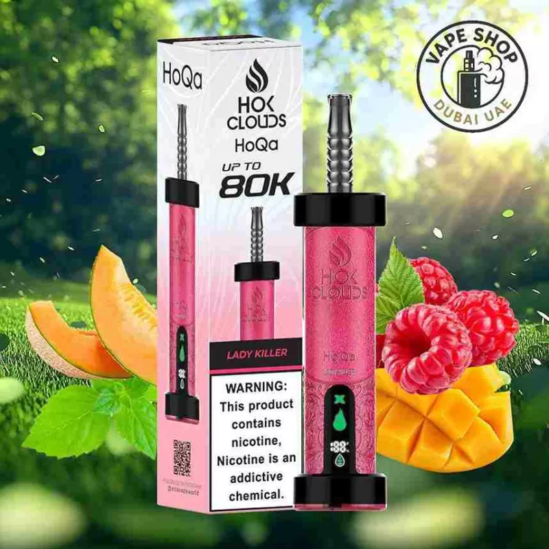 Hok clouds HoQa 80k puffs 5% nicotine shisha based Vape Buy in Dubai - Image 3