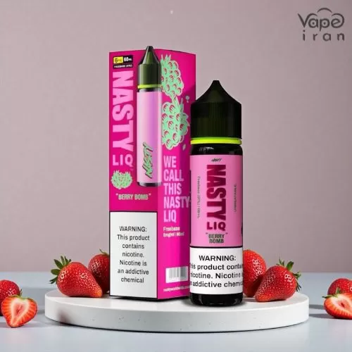 جویس توت فرنگی ترش و شیرین نستی Nasty LIQ Berry Bomb