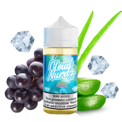 جویس آلوئه ورا انگور یخ کلود نوردز (100میل) CLOUD NURDZ ICED ALOE GRAPE