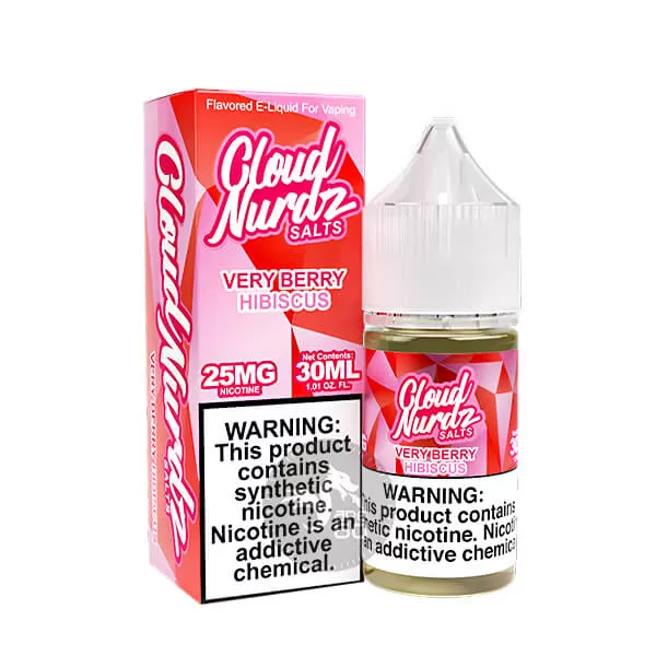 سالت تمشک شاتوت کلود نوردز (30میل) CLOUD NURDZ VERY BERRY HIBISCUS - Image 2