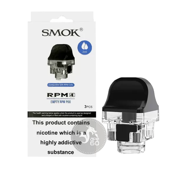 کارتریج خالی آر پی ام 4 اسموک SMOK RPM4 EMPTY CARTRIDGE - اسموک - SMOK / 2 میلی لیتر / کارتریج با کویل خارجی (کویل قابل تعویض) / آر پی ام