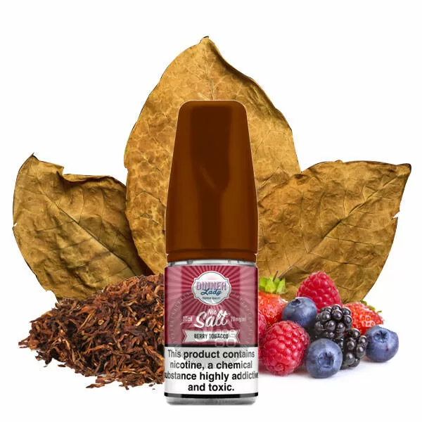 سالت تنباکو بلوبری تمشک (30میل) DINNER LADY BERRY TOBACCO