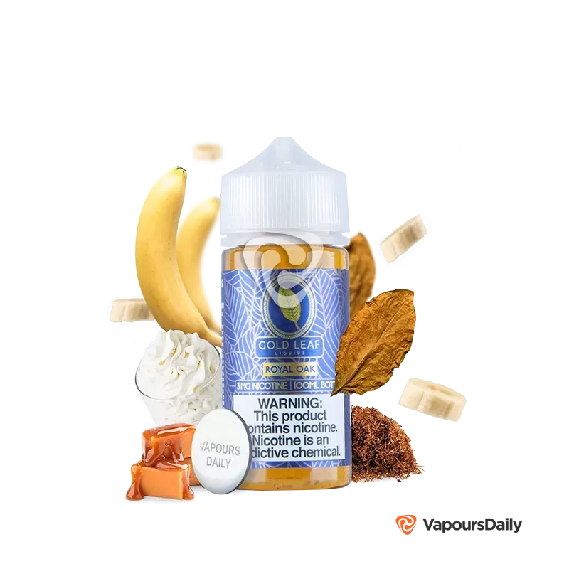 جویس تنباکو کاستارد کارامل موز (100میل) GOLD LEAF ROYAL OAK