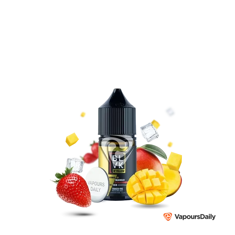 سالت انبه توت فرنگی یخ (30میل) BLVK MANGO STRAWBERRY ICE
