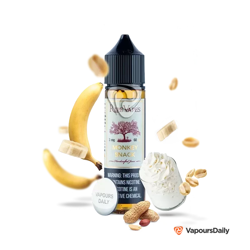 جویس خامه موز بادام زمینی رایپ ویپز (60میل) RIPE VAPES MONKEY SNACK