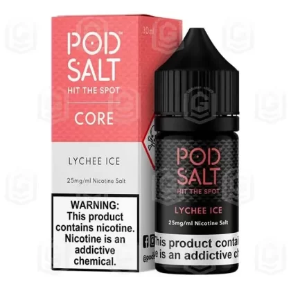 سالت نیکوتین سرخالو یخ پاد سالت | Pod Salt Lychee Ice SaltNic