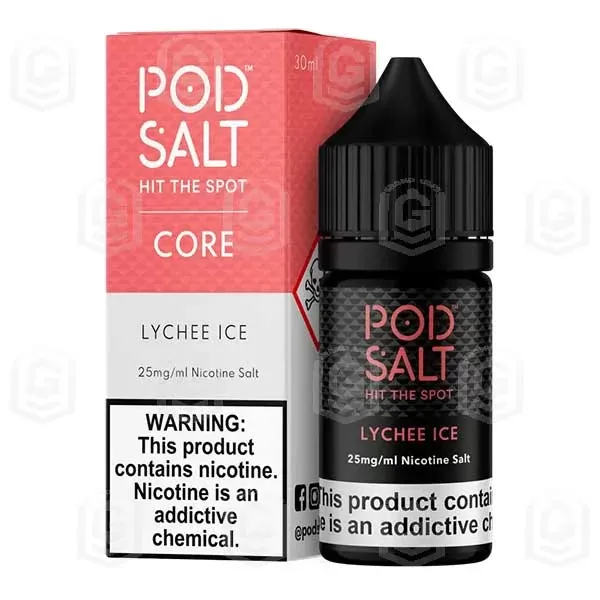 سالت نیکوتین سرخالو یخ پاد سالت | Pod Salt Lychee Ice SaltNic