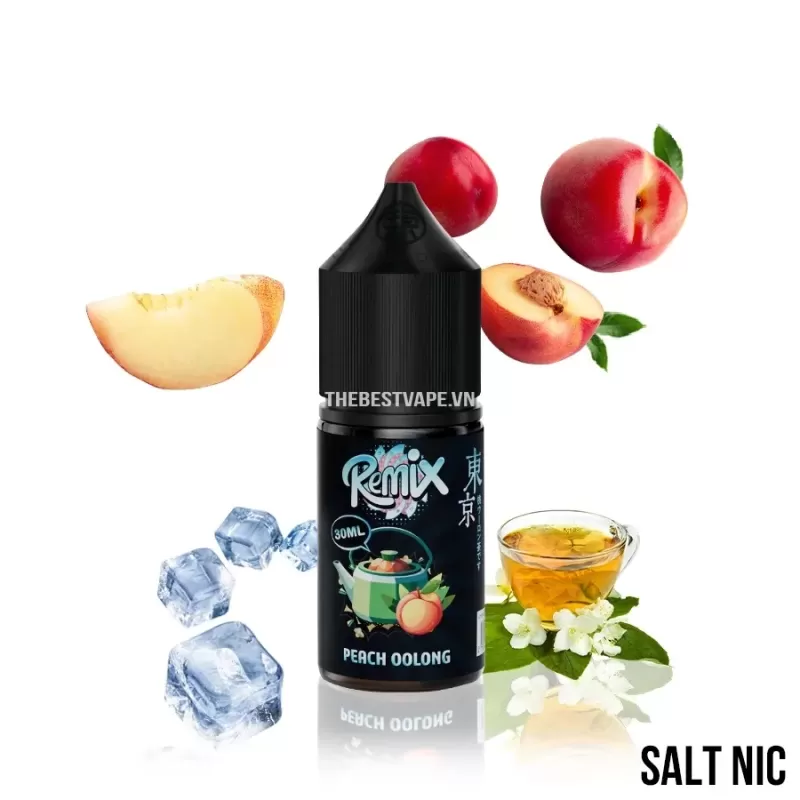 سالت رمیکس چای هلو کمپانی توکیو | Tokyo Remix – Peach Oolong Salt 30ML - Image 2